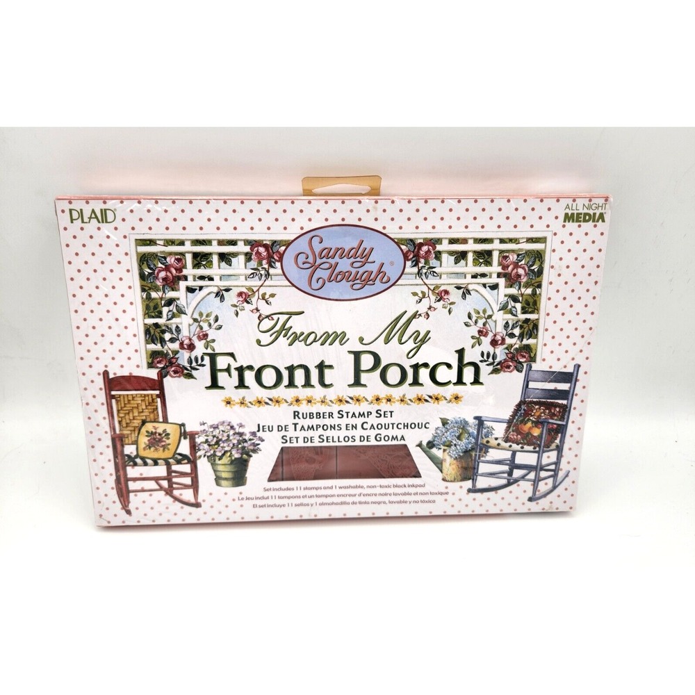 Sandy Clough From My Front Porch Rubber Stamp Set 2002 Scrapbook New Sealed